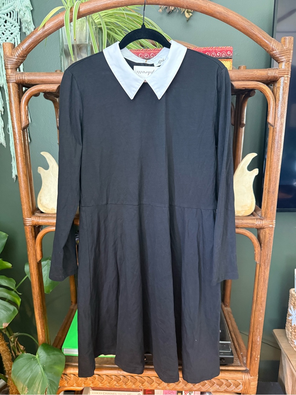 Aphratti Peter Pan collar dress             Wednesday Adams dress